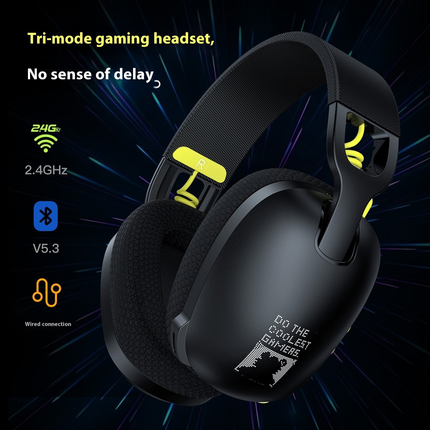 Wireless Gaming Headphone Head-mounted Noise Reduction Headset Stereo Bluetooth