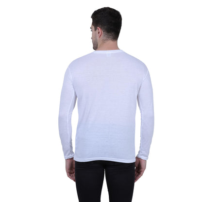 Cotton Blend Solid Full Sleeves T-Shirt