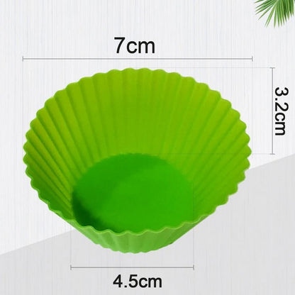 0700 Silicone Cupcake Shaped Baking Mold Fondant Cake Tool Chocolate Candy Cookies Pastry Soap Moulds